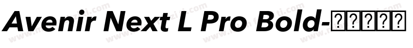 Avenir Next L Pro Bold字体转换